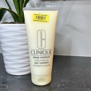 New Clinique Deep Comfort‎ Body Moisture Moisturizer 6.7 oz 200mL Full Size